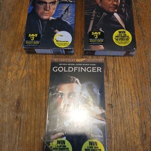 James Bond 007 Collection VHS  Lot Of 3 Sealed